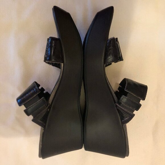 NEW (NWOT) NAOT Treasure dark brown leather sandals sz 41/10 - Picture 7 of 16